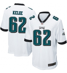 Men's Nike Philadelphia Eagles #62 Jason Kelce Game White NFL Jersey