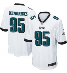 Men's Nike Philadelphia Eagles #95 Mychal Kendricks Game White NFL Jersey