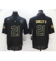 Men's Atlanta Falcons #21 Deion Sanders Black Nike 2020 Salute To Service Limited Jersey