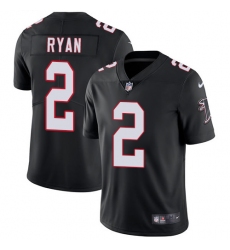Youth Nike Atlanta Falcons #2 Matt Ryan Elite Black Alternate NFL Jersey