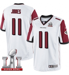 Men's Nike Atlanta Falcons #11 Julio Jones White Super Bowl LI 51 Vapor Untouchable Limited Player NFL Jersey