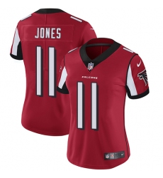 Women's Nike Atlanta Falcons #11 Julio Jones Elite Red Team Color NFL Jersey