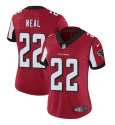 Women's Nike Atlanta Falcons #22 Keanu Neal Elite Red Team Color NFL Jersey