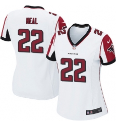Women's Nike Atlanta Falcons #22 Keanu Neal Game White NFL Jersey