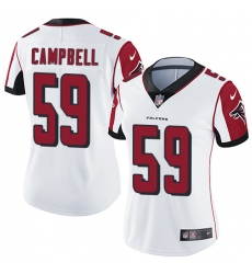 Women's Nike Atlanta Falcons #59 De'Vondre Campbell Elite White NFL Jersey
