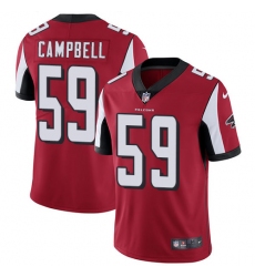 Youth Nike Atlanta Falcons #59 De'Vondre Campbell Elite Red Team Color NFL Jersey