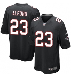 Men's Nike Atlanta Falcons #23 Robert Alford Game Black Alternate NFL Jersey