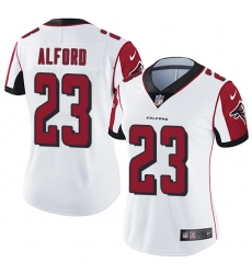 Women's Nike Atlanta Falcons #23 Robert Alford Elite White NFL Jersey