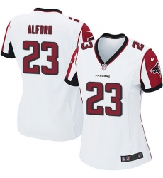 Women's Nike Atlanta Falcons #23 Robert Alford Game White NFL Jersey