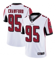 Youth Nike Atlanta Falcons #95 Jack Crawford Elite White NFL Jersey
