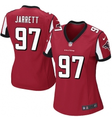 Women's Nike Atlanta Falcons #97 Grady Jarrett Game Red Team Color NFL Jersey