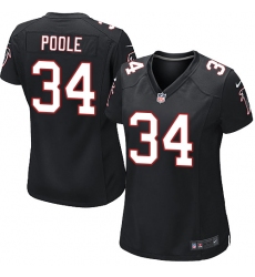 Women's Nike Atlanta Falcons #34 Brian Poole Game Black Alternate NFL Jersey