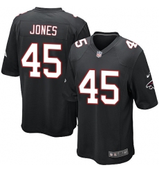 Men's Nike Atlanta Falcons #45 Deion Jones Game Black Alternate NFL Jersey
