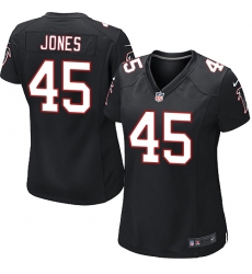 Women's Nike Atlanta Falcons #45 Deion Jones Game Black Alternate NFL Jersey