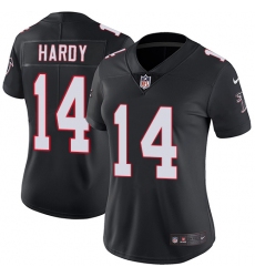 Women's Nike Atlanta Falcons #14 Justin Hardy Elite Black Alternate NFL Jersey