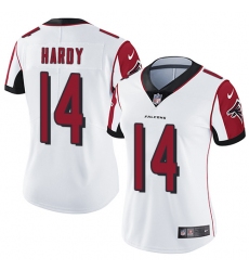Women's Nike Atlanta Falcons #14 Justin Hardy Elite White NFL Jersey