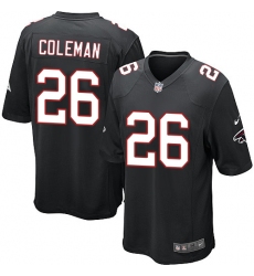 Youth Nike Atlanta Falcons #26 Tevin Coleman Game Black Alternate NFL Jersey