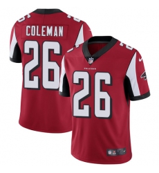 Youth Nike Atlanta Falcons #26 Tevin Coleman Red Team Color Vapor Untouchable Limited Player NFL Jersey
