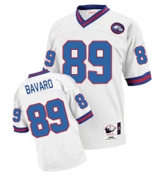 Mitchell and Ness New York Giants #89 Mark Bavaro White Authentic Throwback NFL Jersey