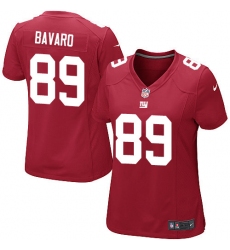 Women's Nike New York Giants #89 Mark Bavaro Game Red Alternate NFL Jersey