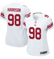 Women's Nike New York Giants #98 Damon Harrison Game White NFL Jersey