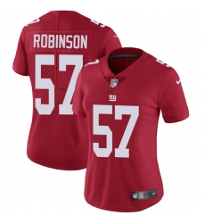 Women's Nike New York Giants #57 Keenan Robinson Elite Red Alternate NFL Jersey