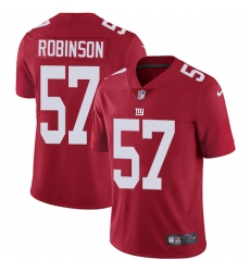 Youth Nike New York Giants #57 Keenan Robinson Elite Red Alternate NFL Jersey