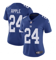 Women's Nike New York Giants #24 Eli Apple Elite Royal Blue Team Color NFL Jersey