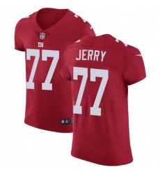 Men's Nike New York Giants #77 John Jerry Red Alternate Vapor Untouchable Elite Player NFL Jersey