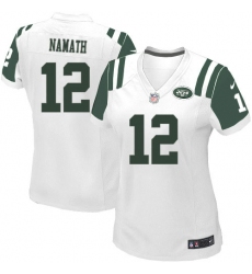 Women's Nike New York Jets #12 Joe Namath Game White NFL Jersey