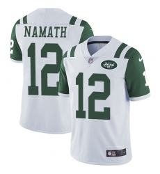 Youth Nike New York Jets #12 Joe Namath Elite White NFL Jersey
