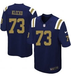 Men's Nike New York Jets #73 Joe Klecko Limited Navy Blue Alternate NFL Jersey
