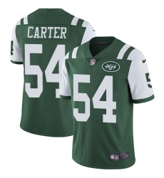 Youth Nike New York Jets #54 Bruce Carter Elite Green Team Color NFL Jersey