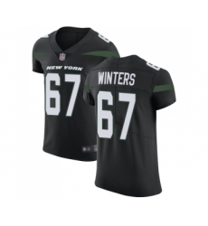 Men's New York Jets #67 Brian Winters Black Alternate Vapor Untouchable Elite Player Football Jersey