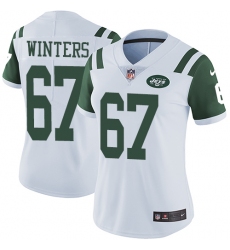 Women's Nike New York Jets #67 Brian Winters Elite White NFL Jersey