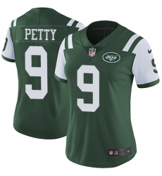 Women's Nike New York Jets #9 Bryce Petty Elite Green Team Color NFL Jersey
