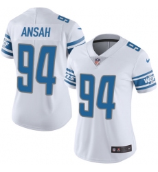 Women's Nike Detroit Lions #94 Ziggy Ansah Elite White NFL Jersey