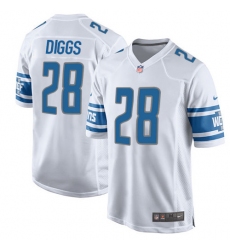 Men's Nike Detroit Lions #28 Quandre Diggs Game White NFL Jersey