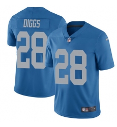 Youth Nike Detroit Lions #28 Quandre Diggs Elite Blue Alternate NFL Jersey