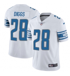 Youth Nike Detroit Lions #28 Quandre Diggs Elite White NFL Jersey