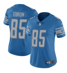 Women's Nike Detroit Lions #85 Eric Ebron Elite Light Blue Team Color NFL Jersey
