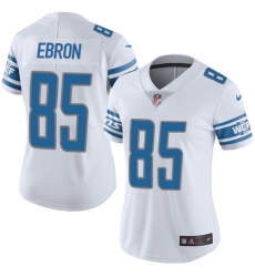 Women's Nike Detroit Lions #85 Eric Ebron Elite White NFL Jersey