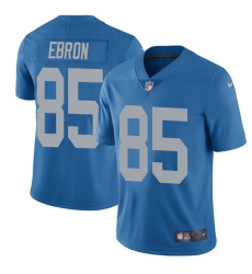 Youth Nike Detroit Lions #85 Eric Ebron Elite Blue Alternate NFL Jersey