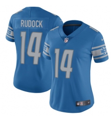 Women's Nike Detroit Lions #14 Jake Rudock Elite Light Blue Team Color NFL Jersey
