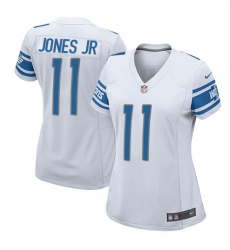 Women's Nike Detroit Lions #11 Marvin Jones Jr Game White NFL Jersey