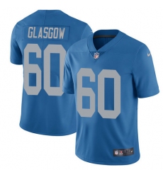 Youth Nike Detroit Lions #60 Graham Glasgow Elite Blue Alternate NFL Jersey