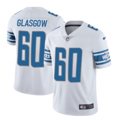 Youth Nike Detroit Lions #60 Graham Glasgow Elite White NFL Jersey