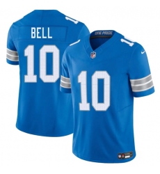 Men's Detroit Lions #10 Ronnie Bell Blue 2025 F.U.S.E. Vapor Limited Football Stitched Jersey