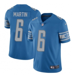 Youth Nike Detroit Lions #6 Sam Martin Elite Light Blue Team Color NFL Jersey