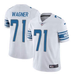 Men's Nike Detroit Lions #71 Ricky Wagner Limited White Vapor Untouchable NFL Jersey